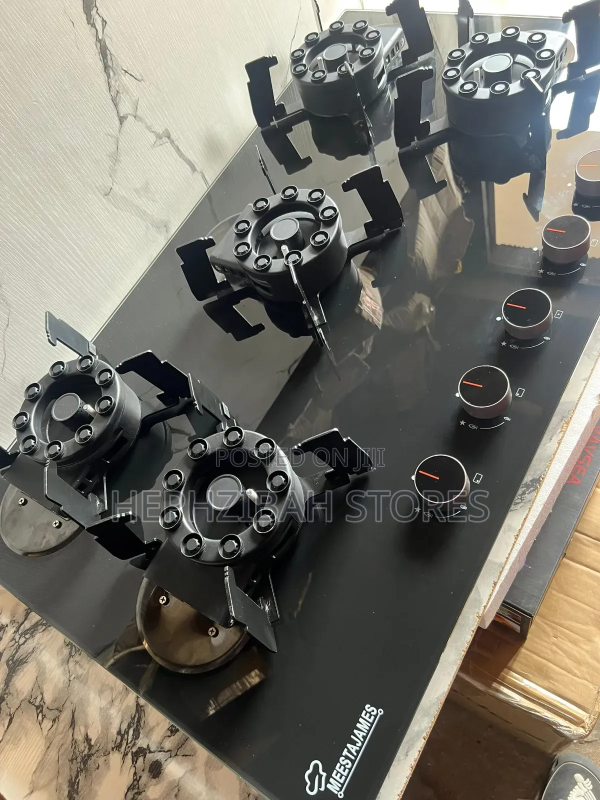 Meestajames Original 5 Flip Up Burner Gas Inbuilt and Table Top