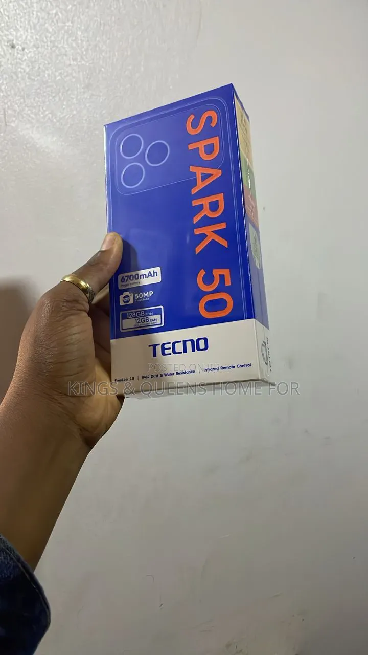 New Tecno Spark 50 128 GB Black