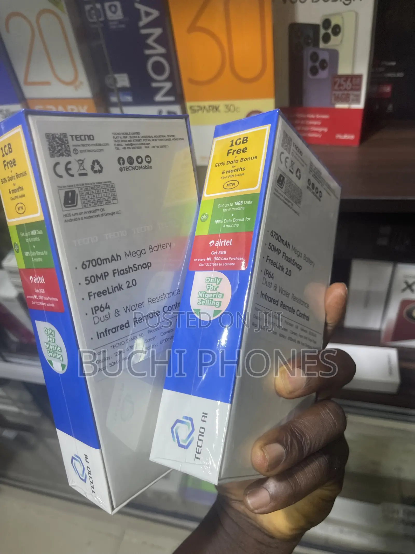 New Tecno Spark 50 128 GB Black