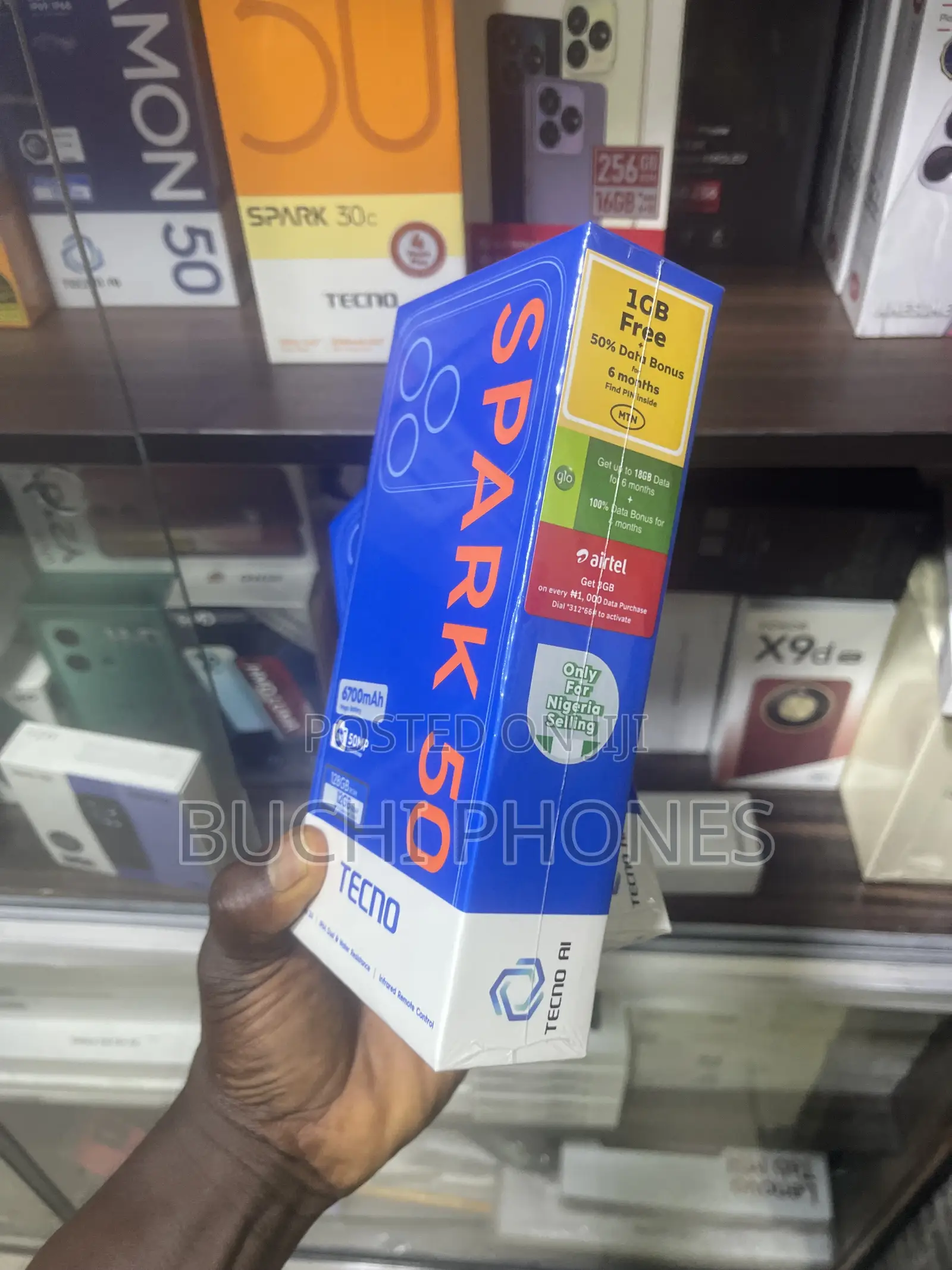New Tecno Spark 50 128 GB Black