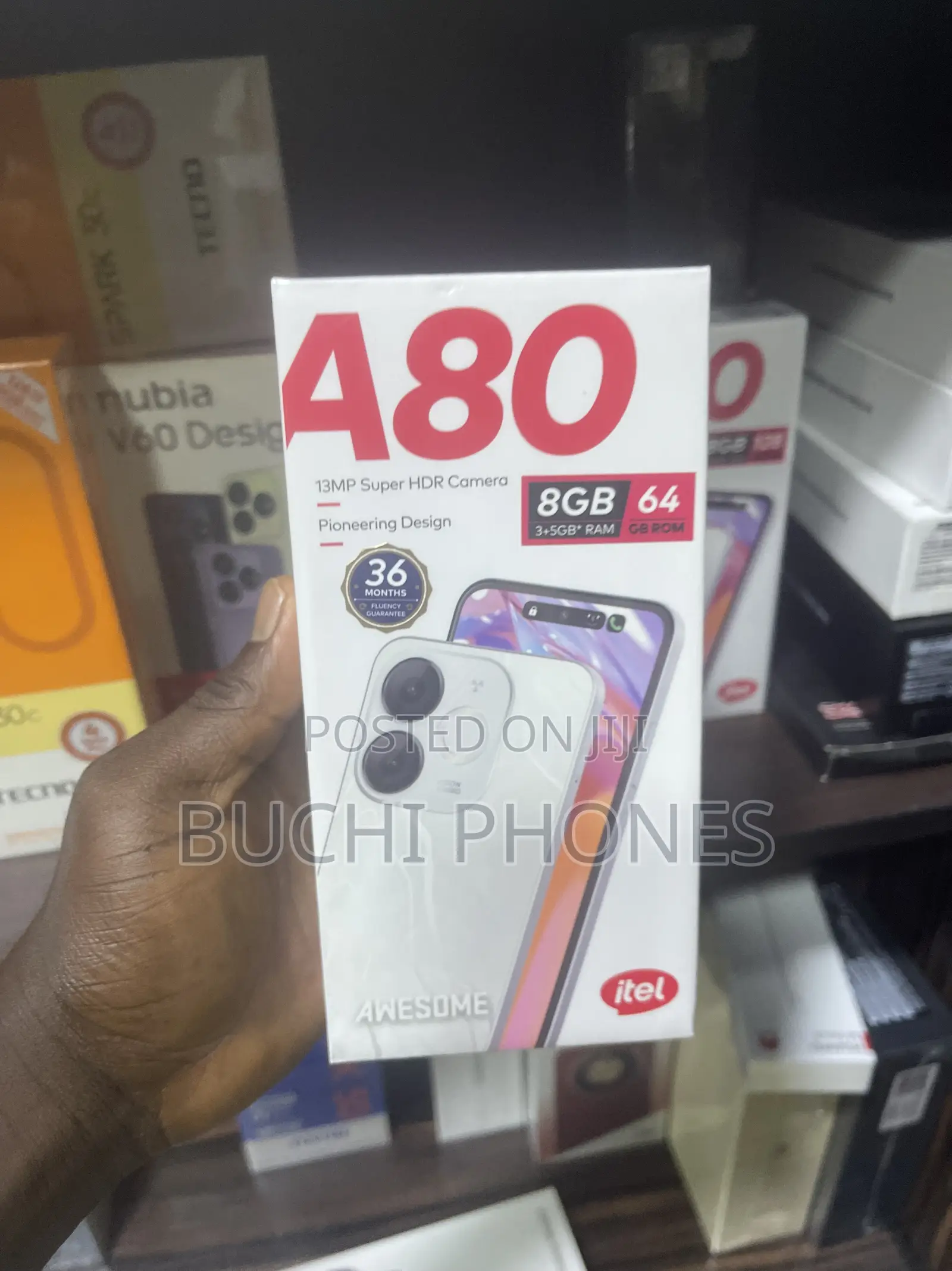 New Itel A80 64 GB Black