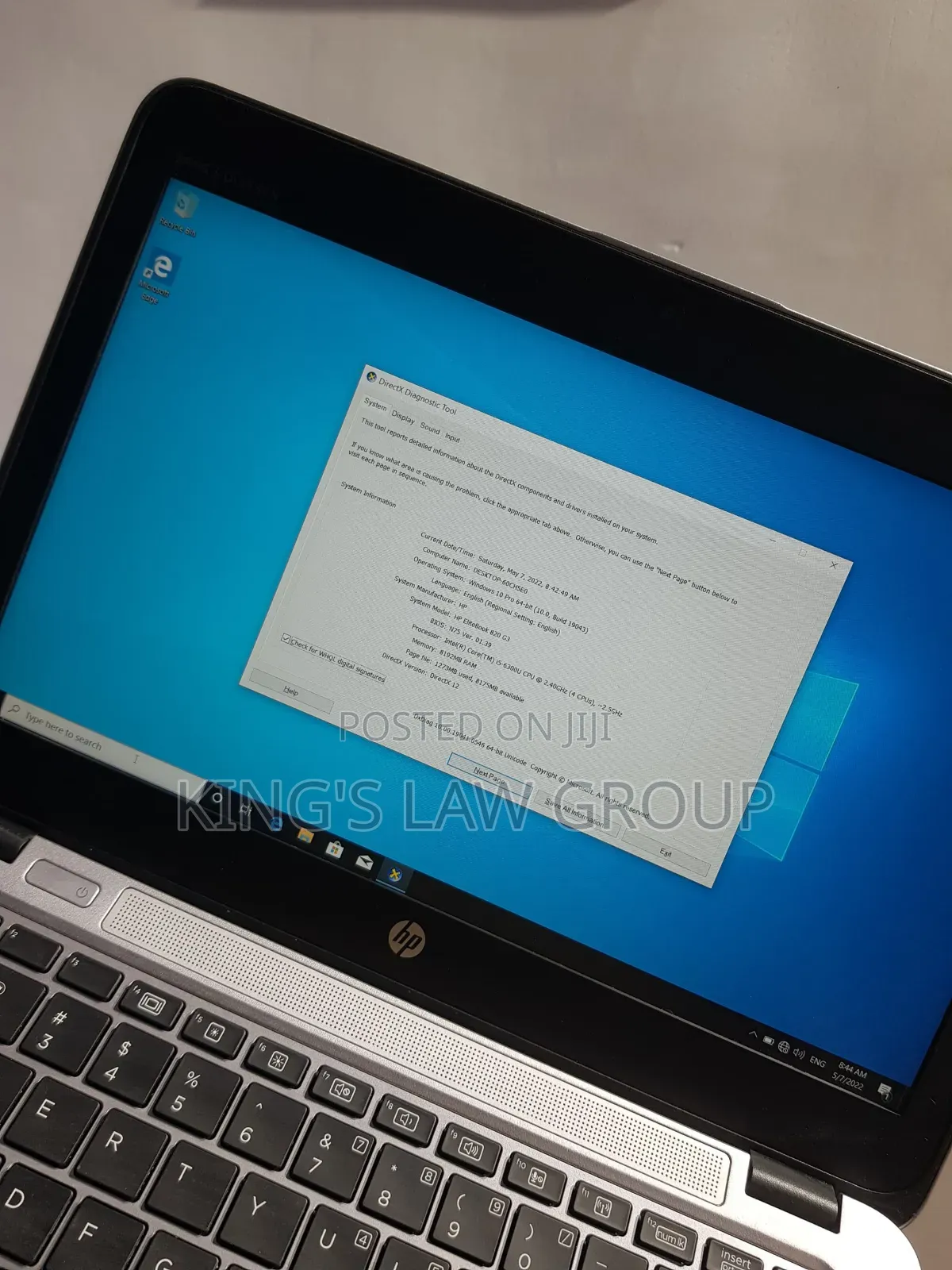 Laptop HP EliteBook 820 G3 8GB Intel Core i5 HDD 500GB