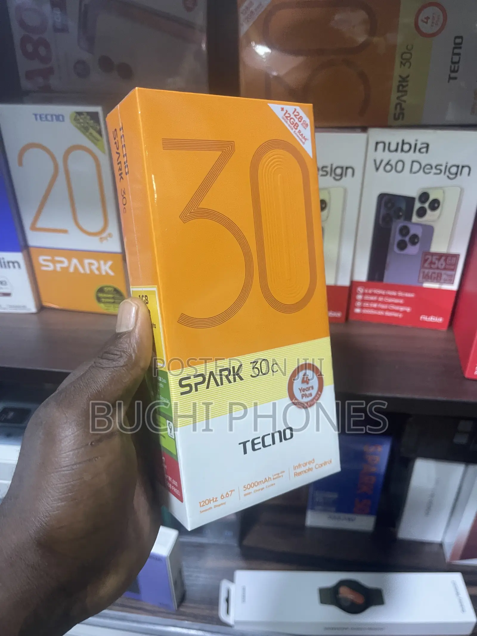New Tecno Spark 30C 128 GB Black