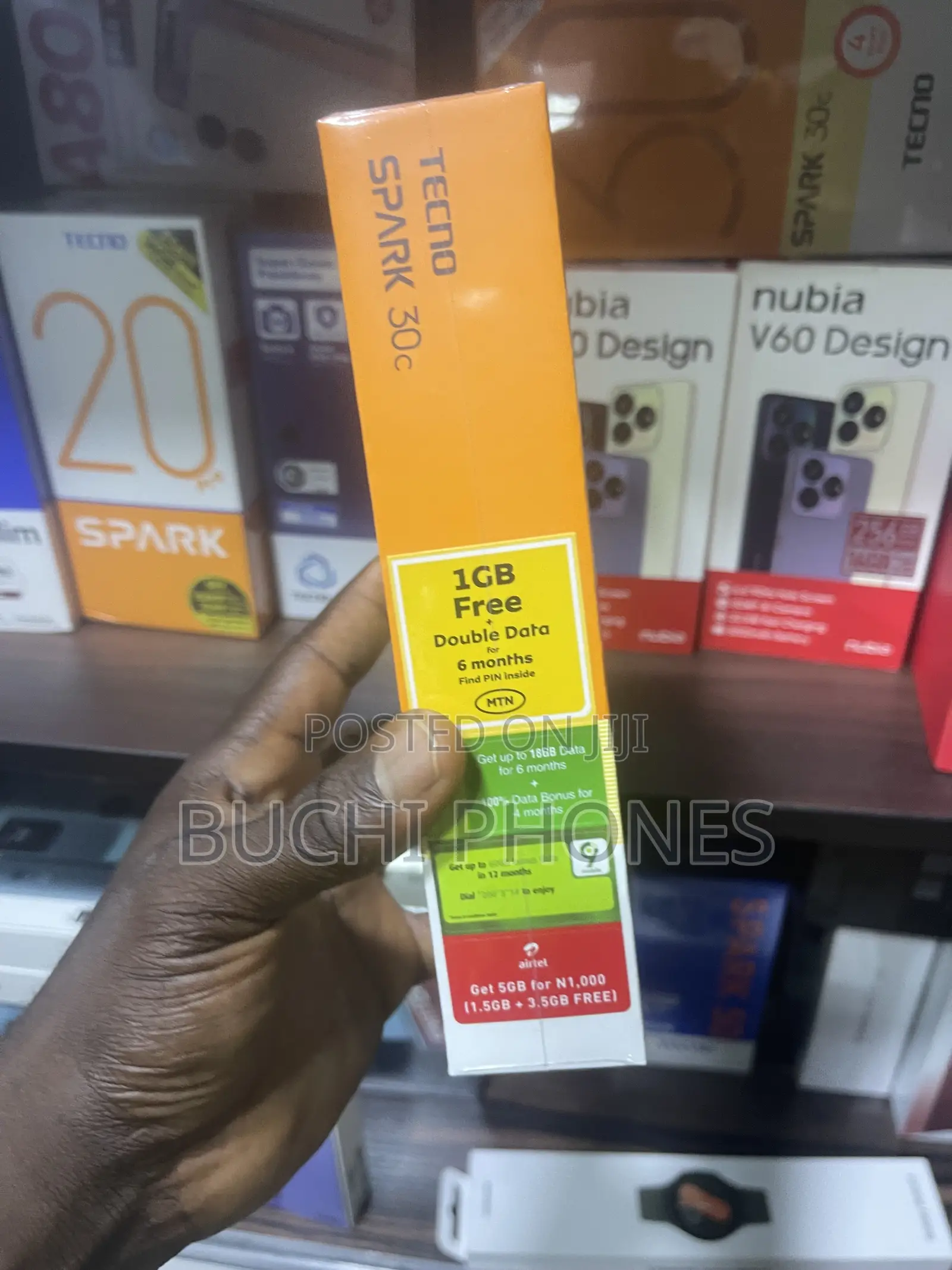 New Tecno Spark 30C 128 GB Black