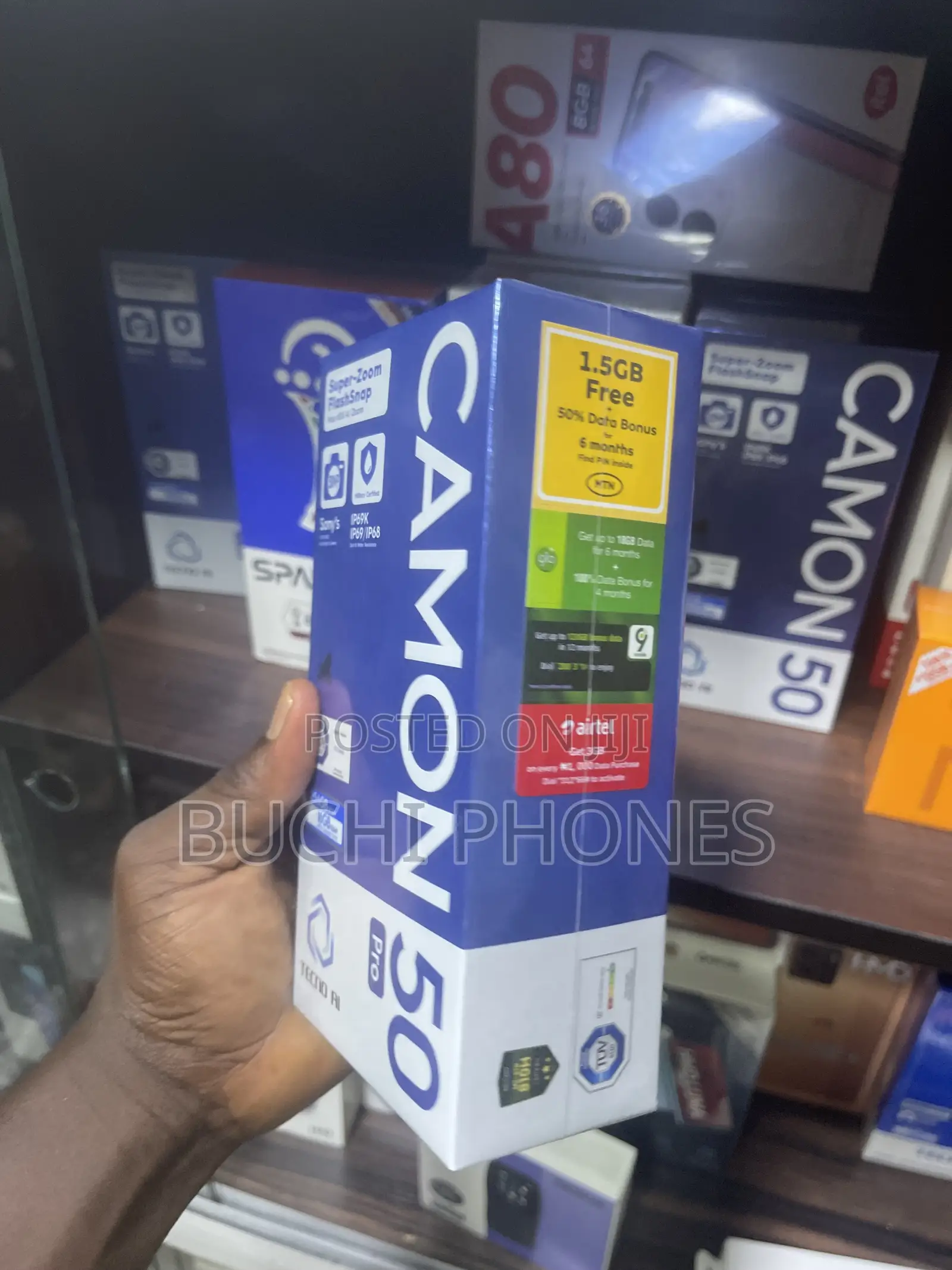 New Tecno Camon 50 Pro 256 GB Black