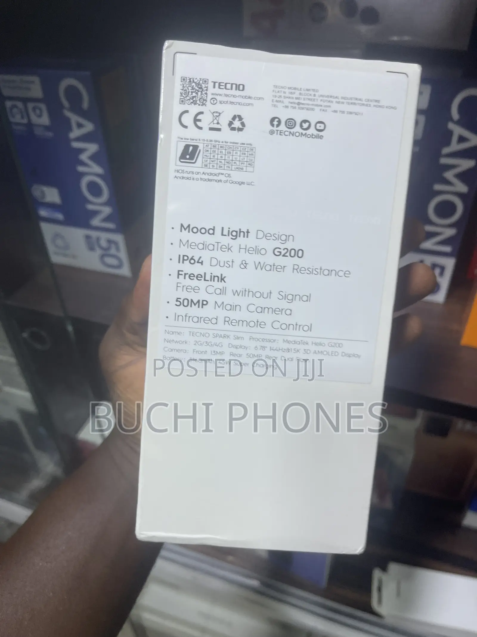 New Tecno Spark Slim 256 GB Black