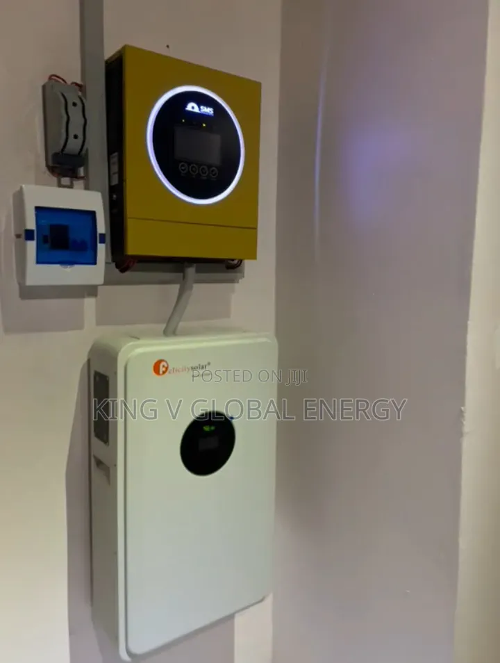 Solar System 6kva/48v Hybrid Inverter by 5kwh/48v Lithium Battery