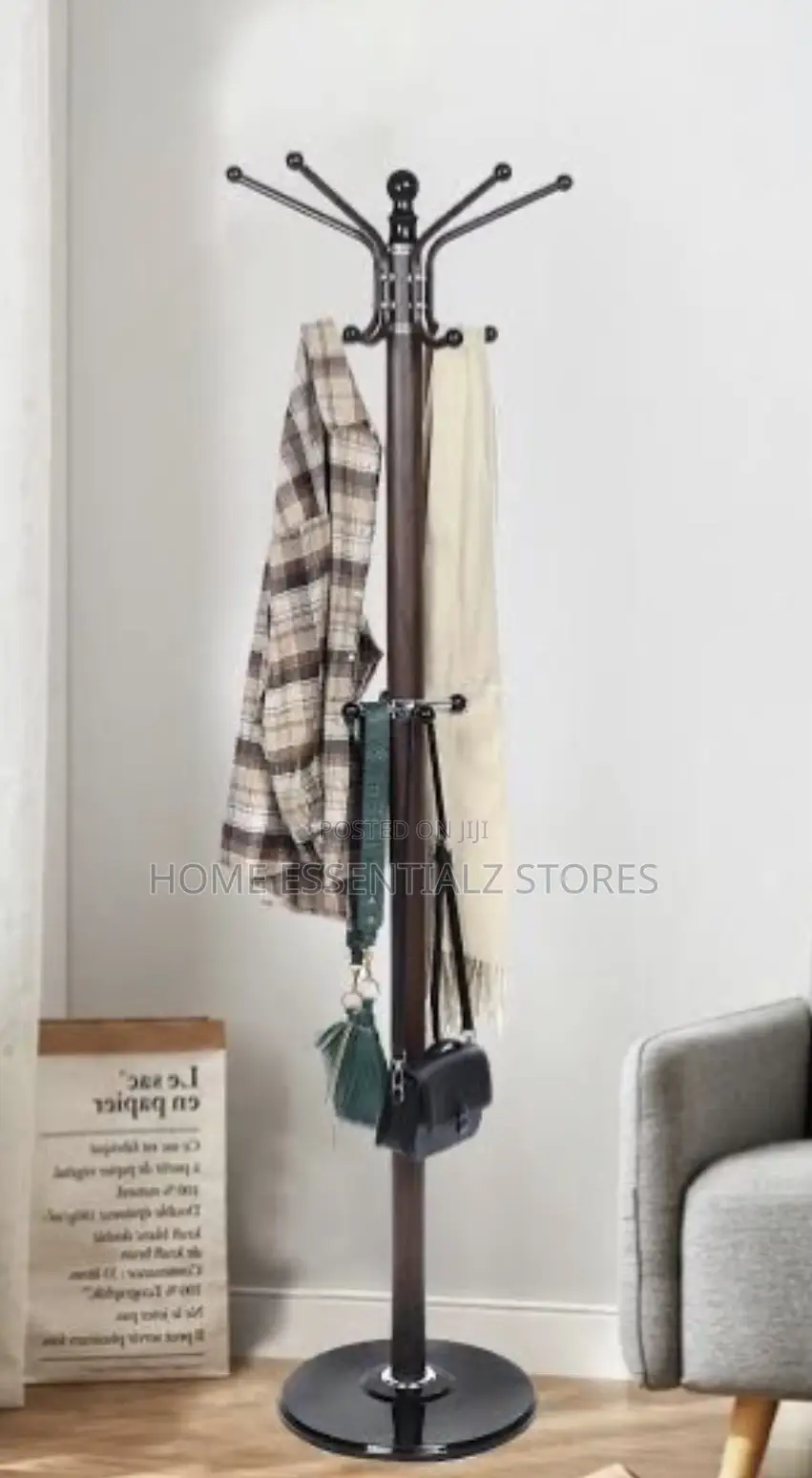 Coat Rack Stand Heavy Duty Suit Hanger With Marble Base