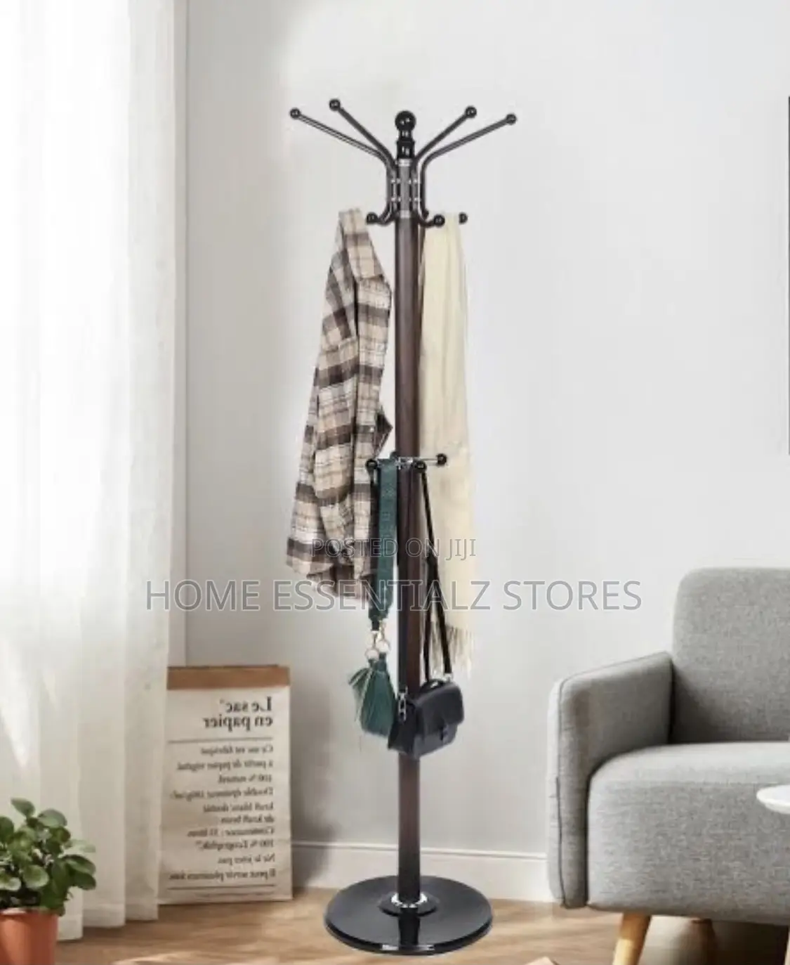 Coat Rack Stand Heavy Duty Suit Hanger With Marble Base