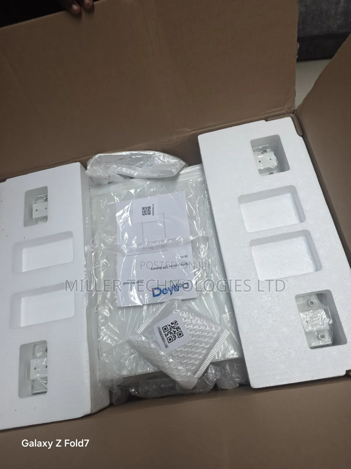 Deye 100ah Lithium Battery 5kwh Nominal Voltage 51.2vdc