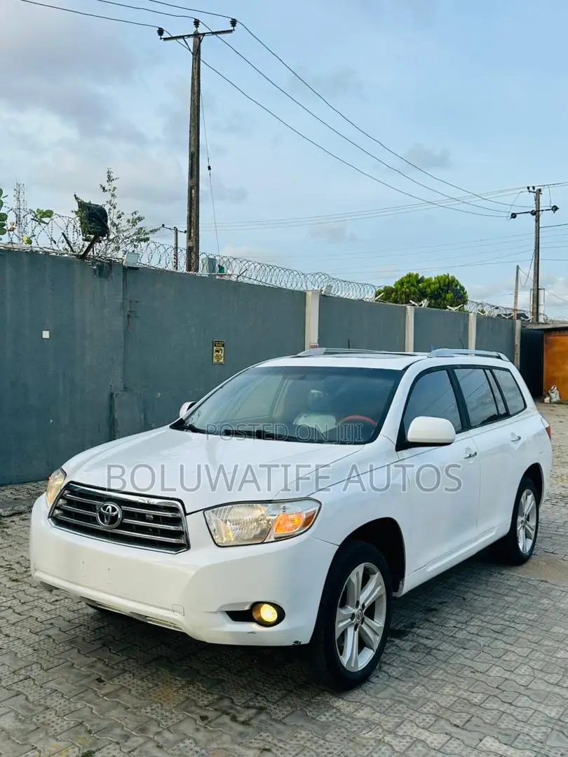 Toyota Highlander Limited 2009 White