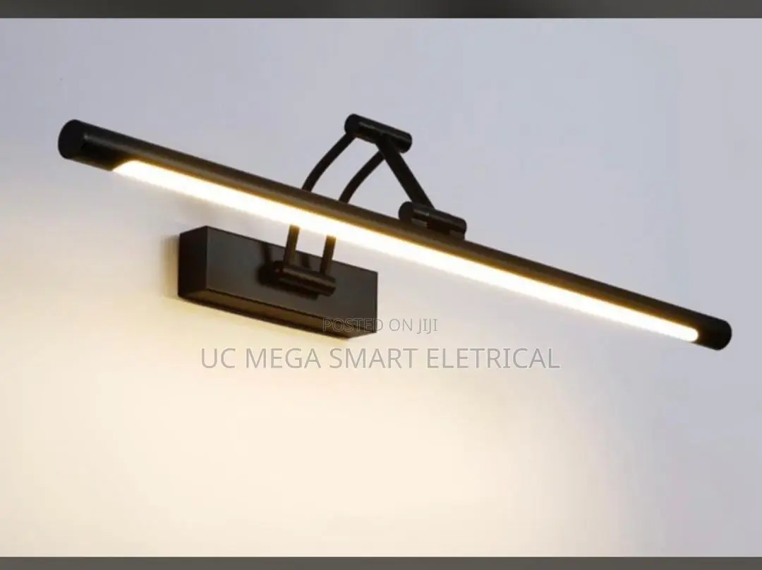 Modern Led Bathroom Vanity Light Adjustable Angle Black/White Walllamp