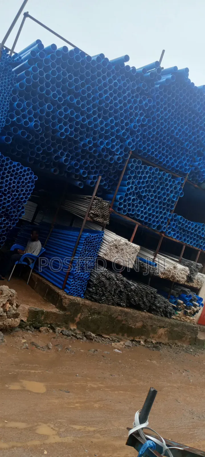 PVC Blue Pipe and Fittings