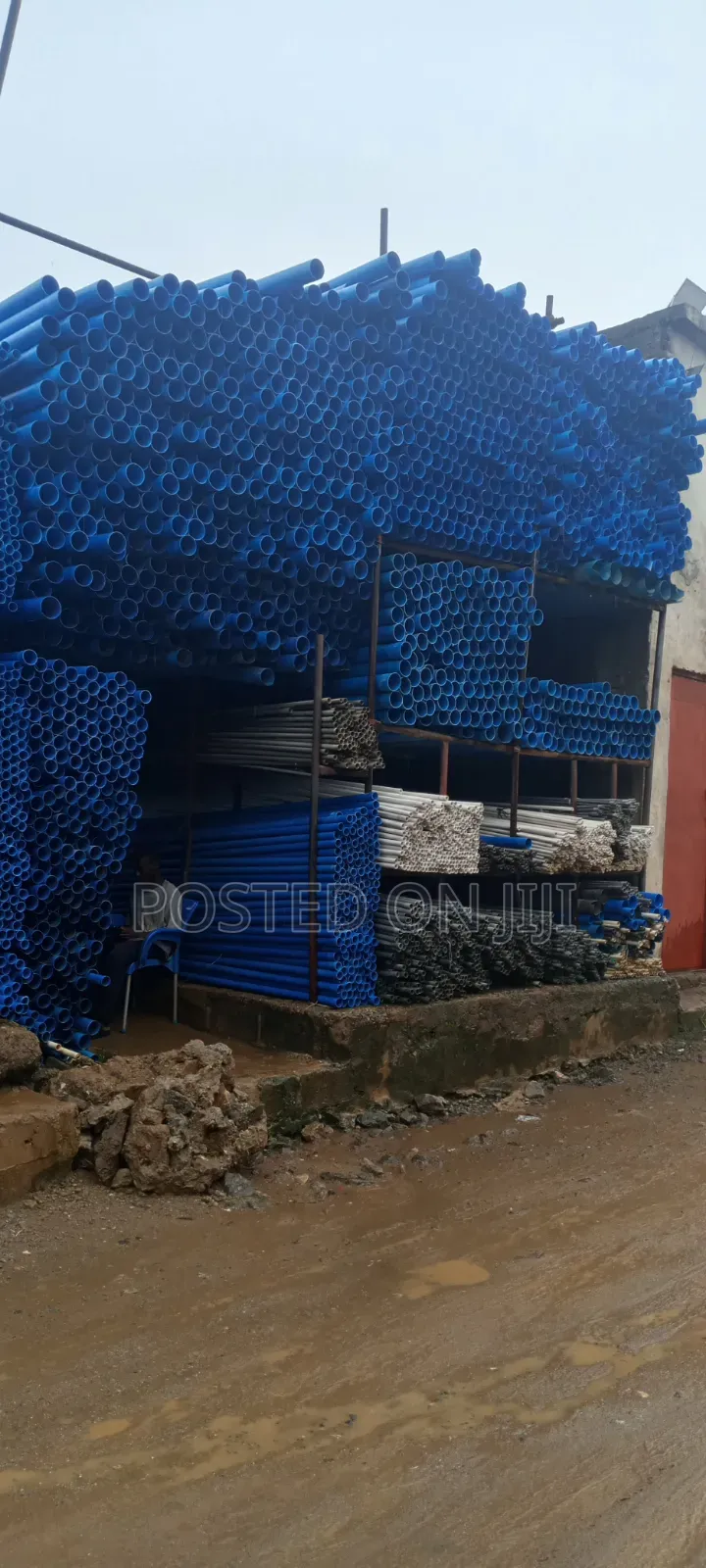 PVC Blue Pipe and Fittings
