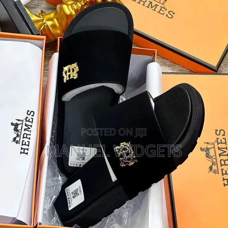 Hermes Carton Luxury Slides – Premium Quality