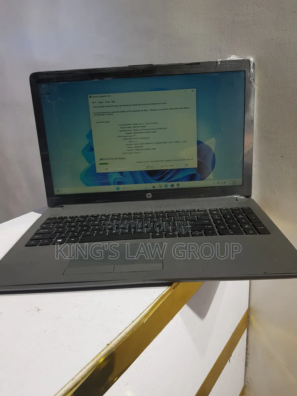 Laptop HP 255 G8 8GB AMD Ryzen 5 SSD 128GB
