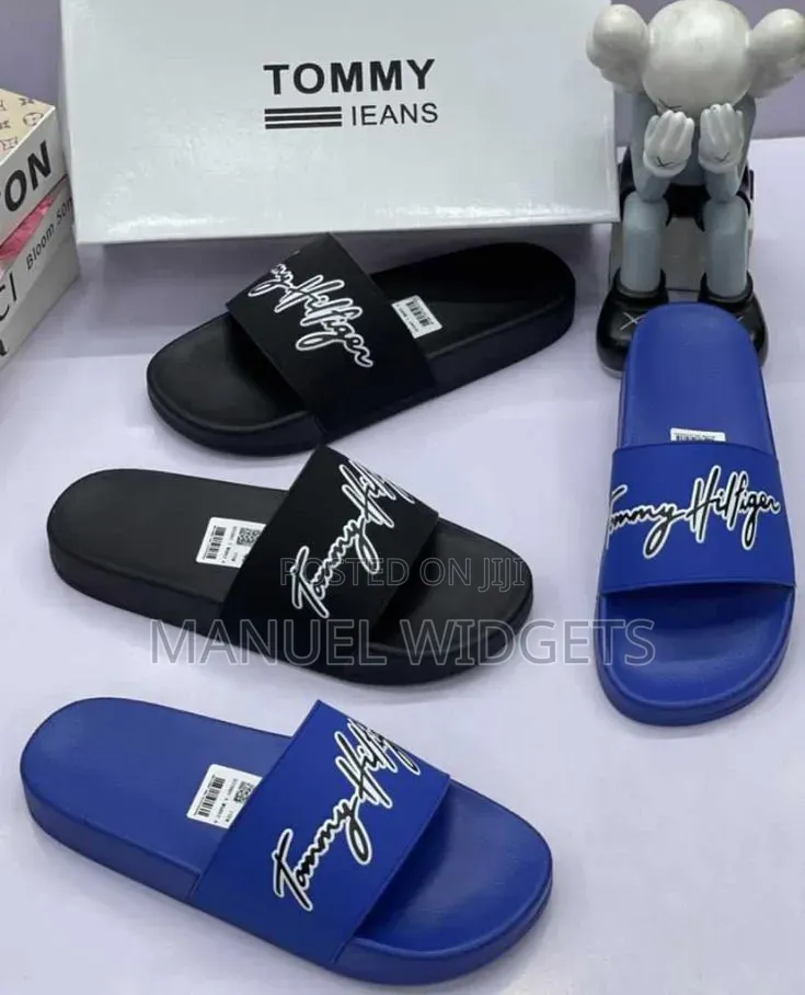Tommy Hilfiger Carton Luxury Slides – Premium Quality