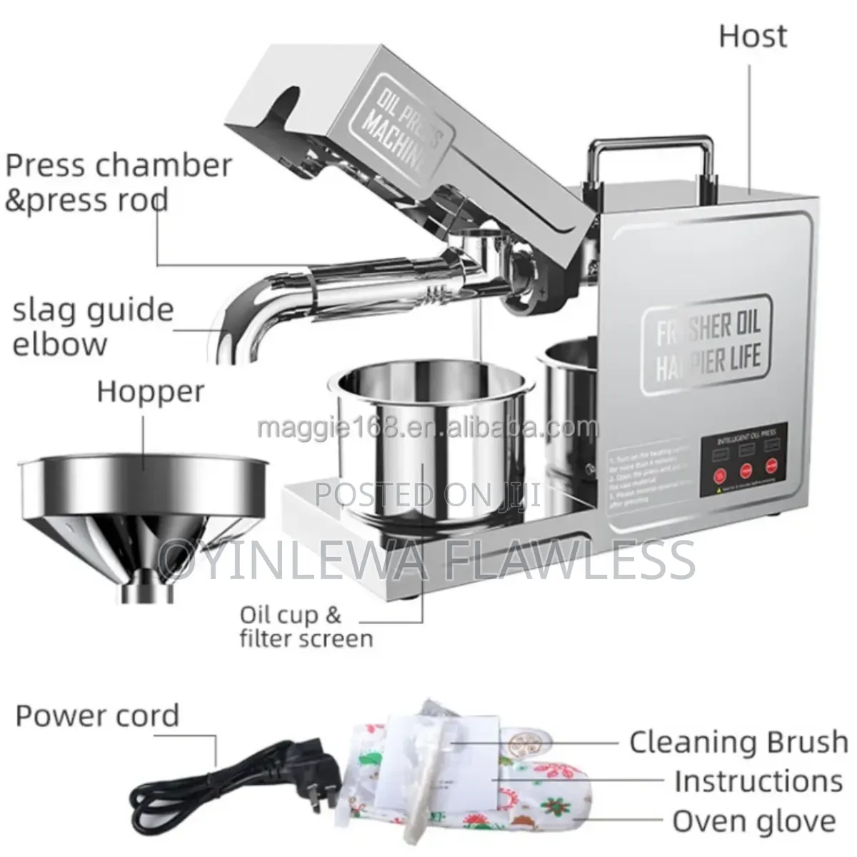 B03 Smart Electric Stainless Steel Hot Cold Oil Extractor