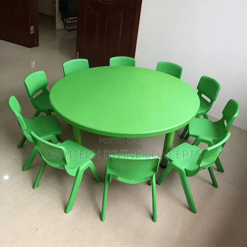 Kindergarten Square Table With 4 Chairs