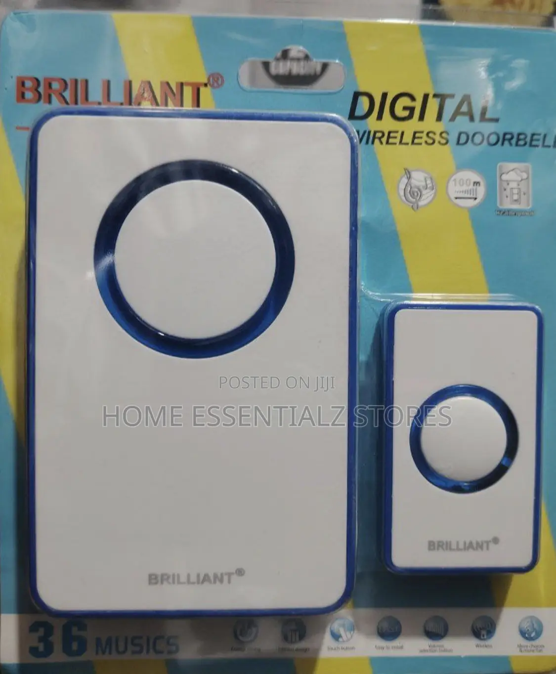 Wireless Digital Doorbell With 36 Tunes