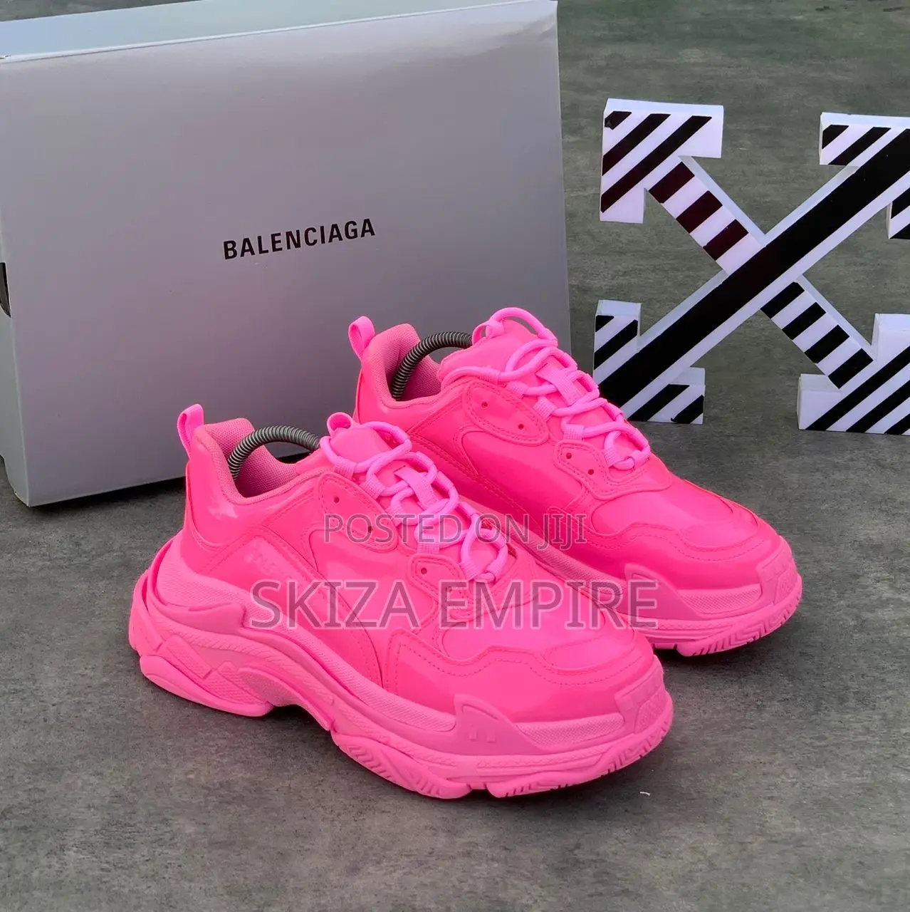 High Quality Balanciaga Triple Sole Wetlooks Pink