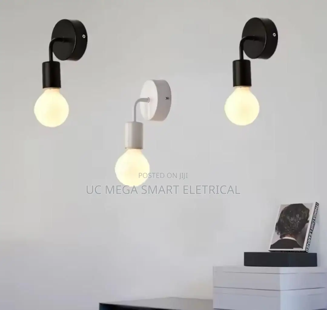Retro E27 Wall Lamp Wrought Iron Wooden Modern Minimalist Lighting