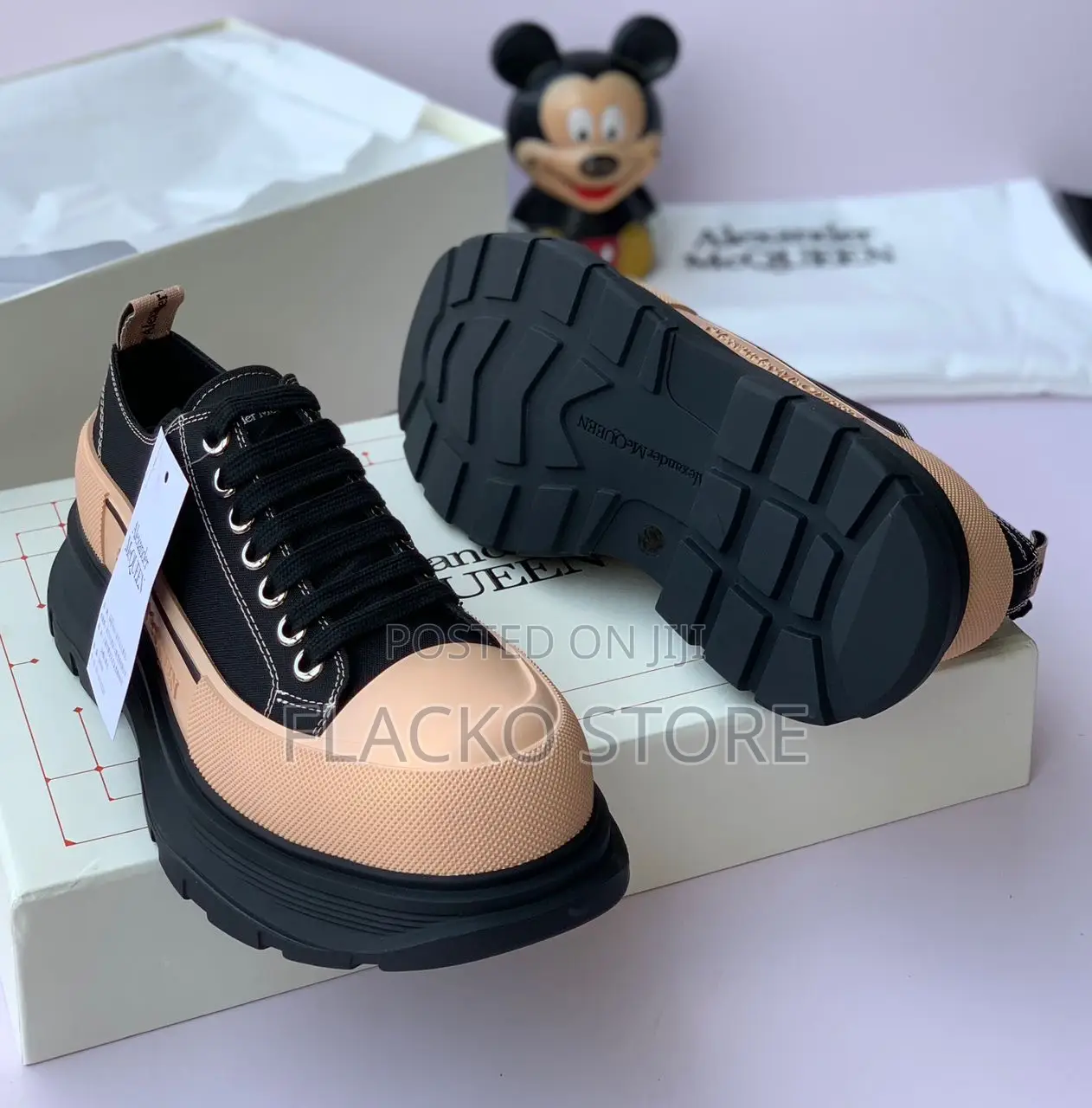 Original Alexander McQueen Double Layered Sole Luxury Sneakers