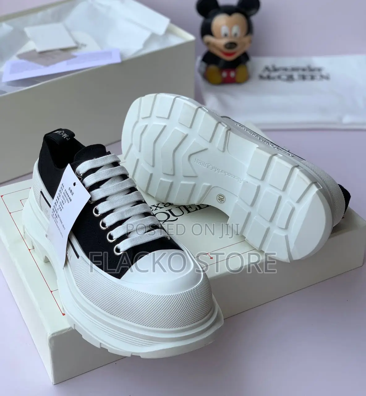 Original Alexander McQueen Double Layered Sole Luxury Sneakers