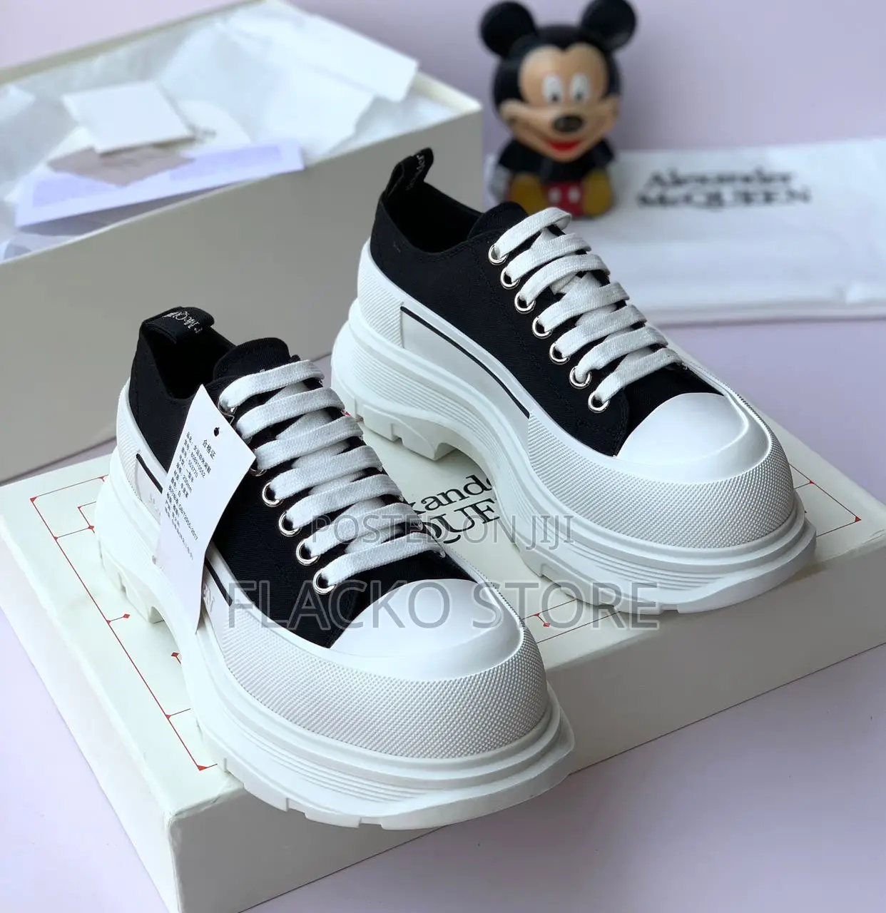 Original Alexander McQueen Double Layered Sole Luxury Sneakers