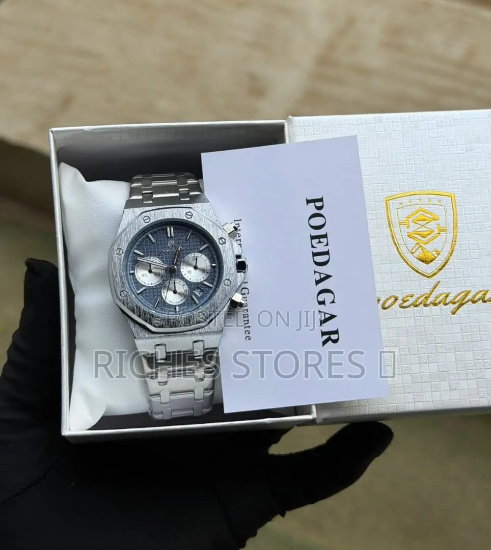 Poedagar High Quality Satin Finish Chain Watch