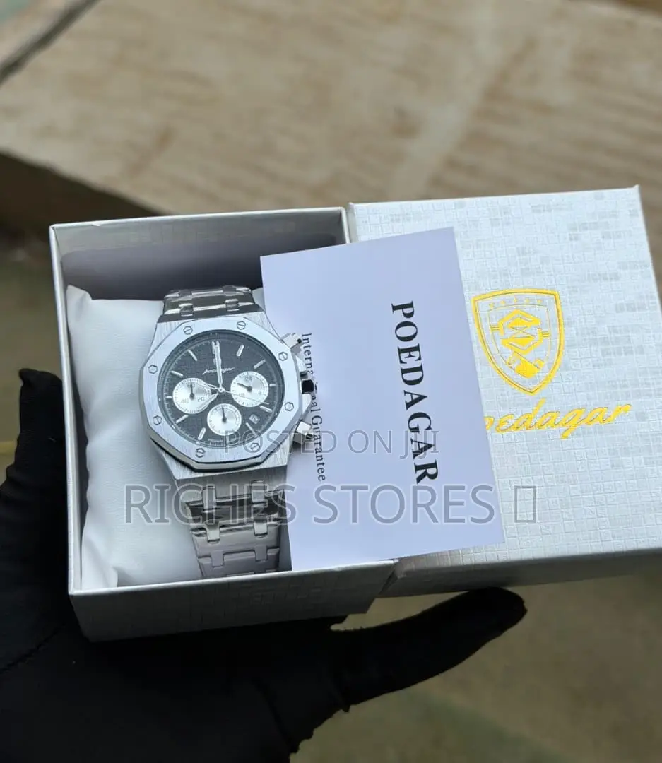 Poedagar High Quality Satin Finish Chain Watch