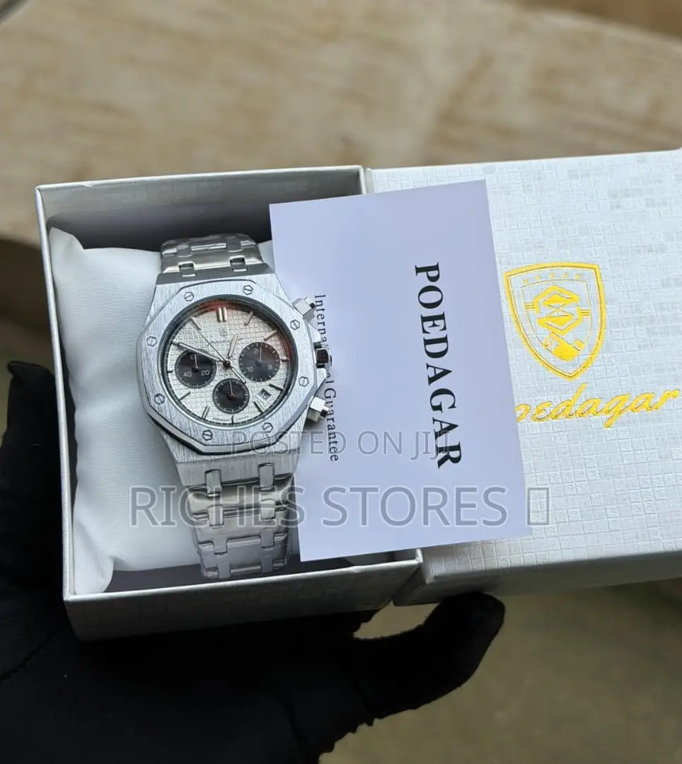 Poedagar High Quality Satin Finish Chain Watch
