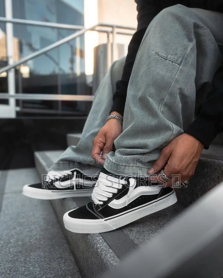 Vans Knu Skool Black White Sneakers
Now Available in Store