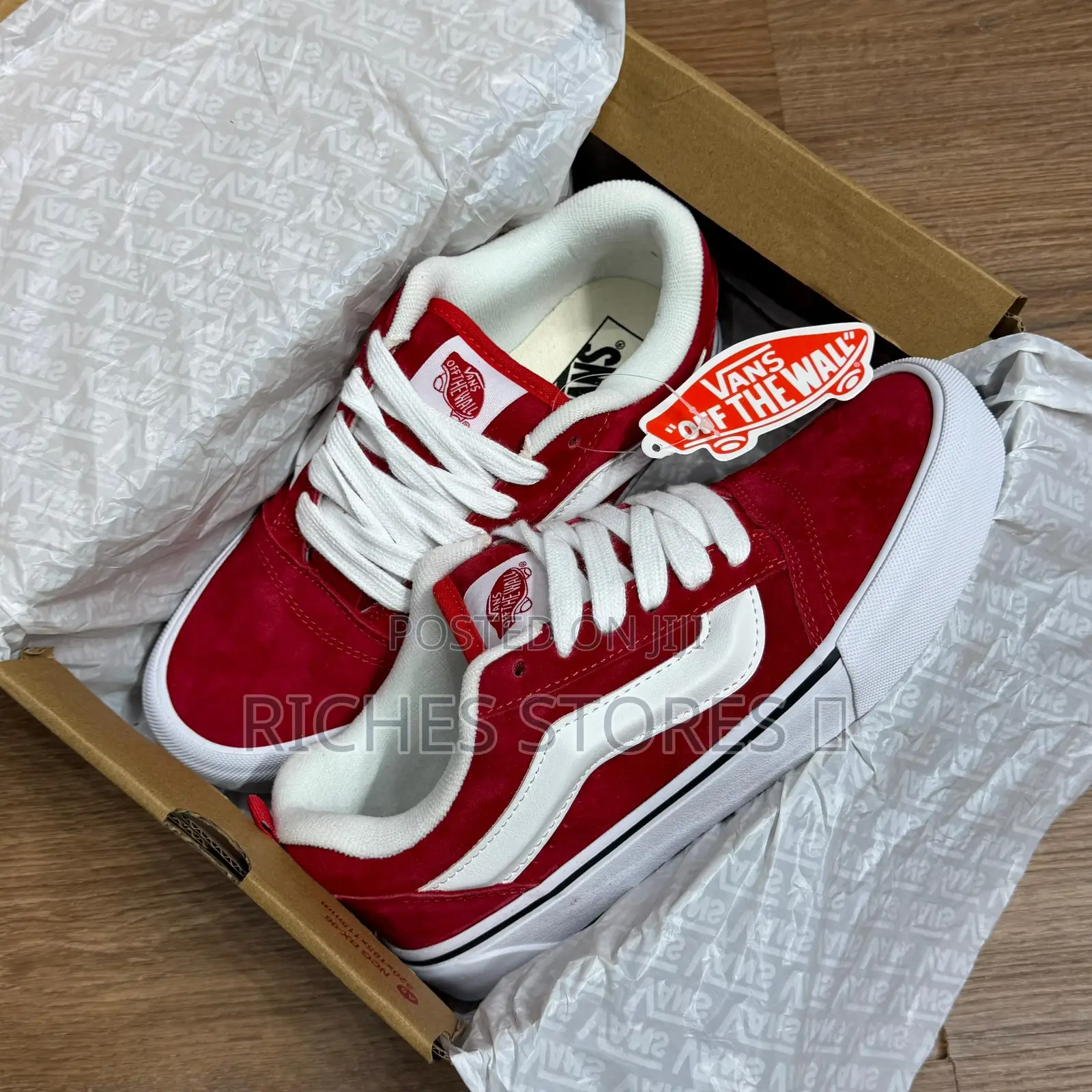 Vans Knu Skool Red White SNKS