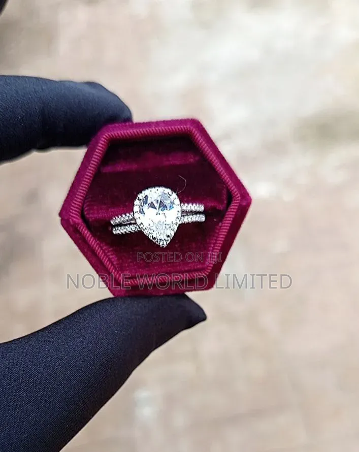 Classic Silver Wedding/Proposal Rings