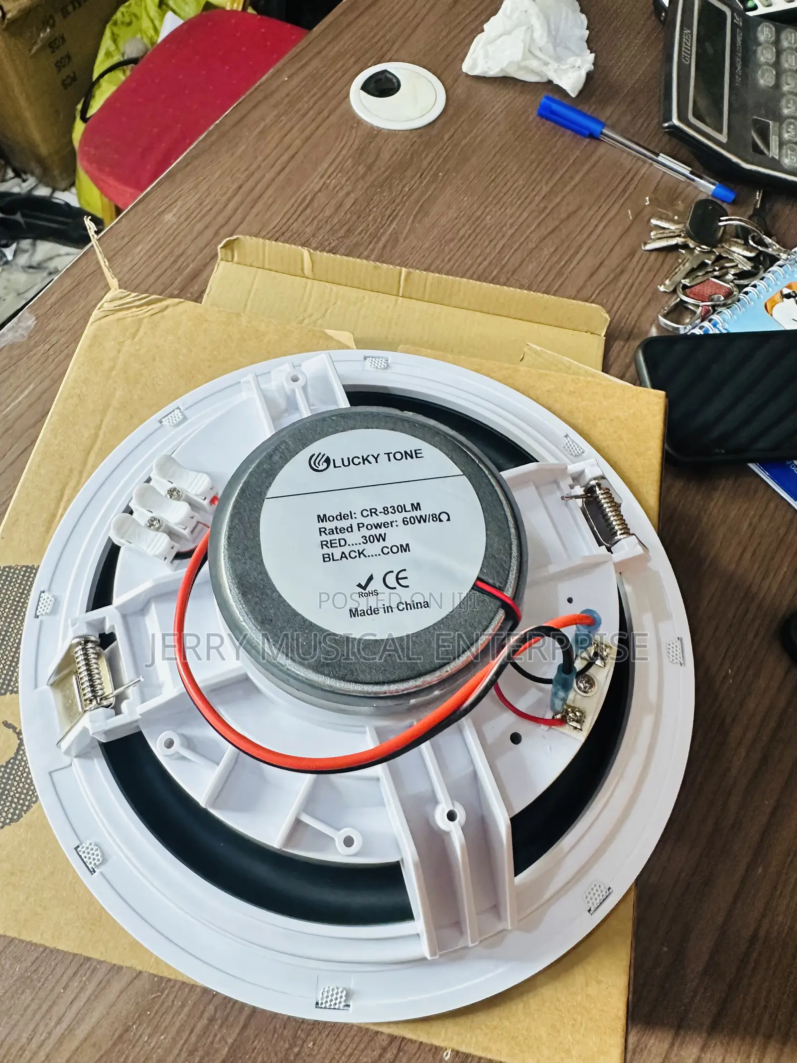 60w Framless Ceiling Speakers With Bass