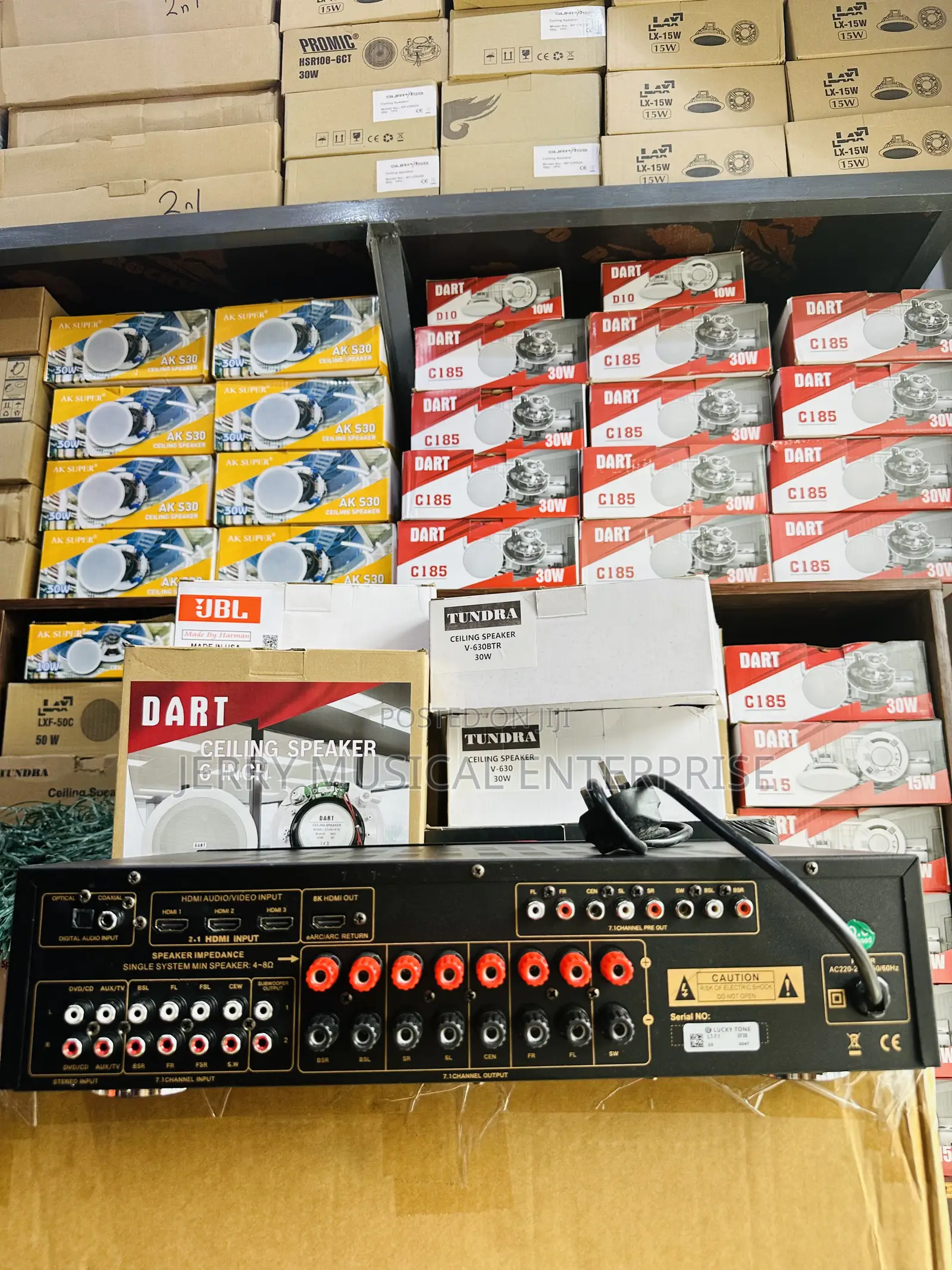 7.1 Avr Cinema Hdmi 8channels Powered Amplifier