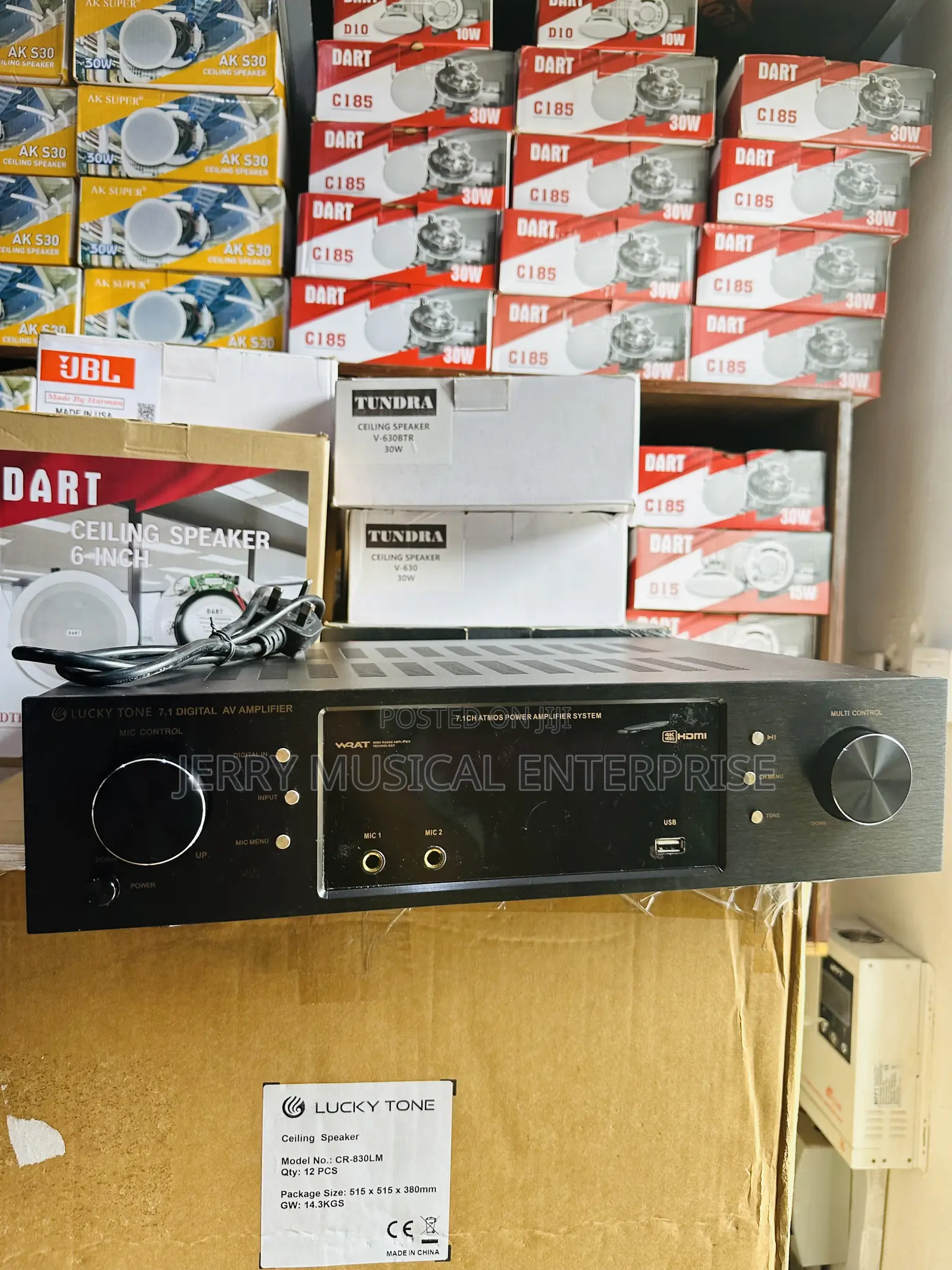 Lucky Tone Avr Cinema Amplifiers With 8channels Speakers Connecting