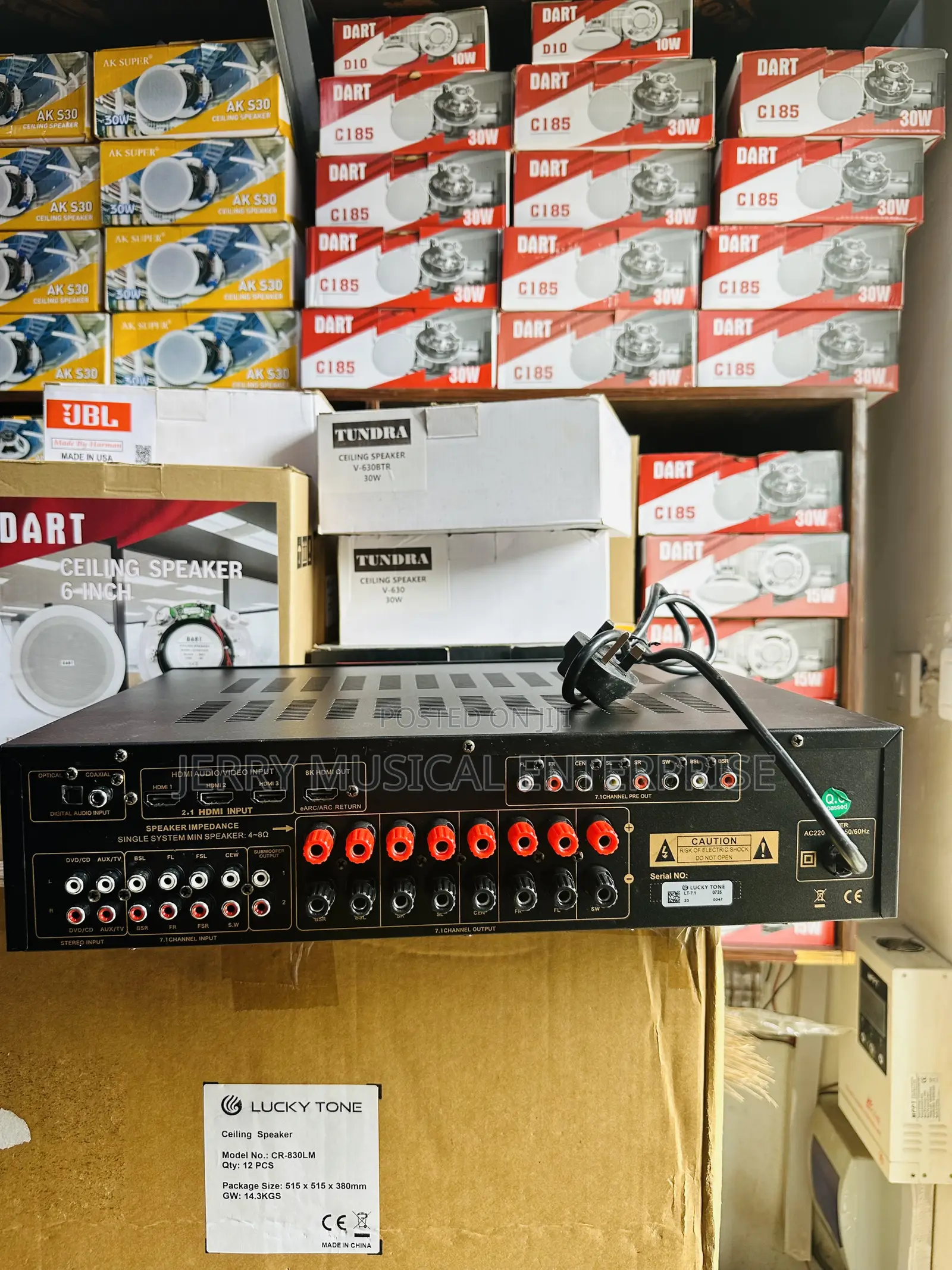 Lucky Tone Avr Cinema Amplifiers With 8channels Speakers Connecting