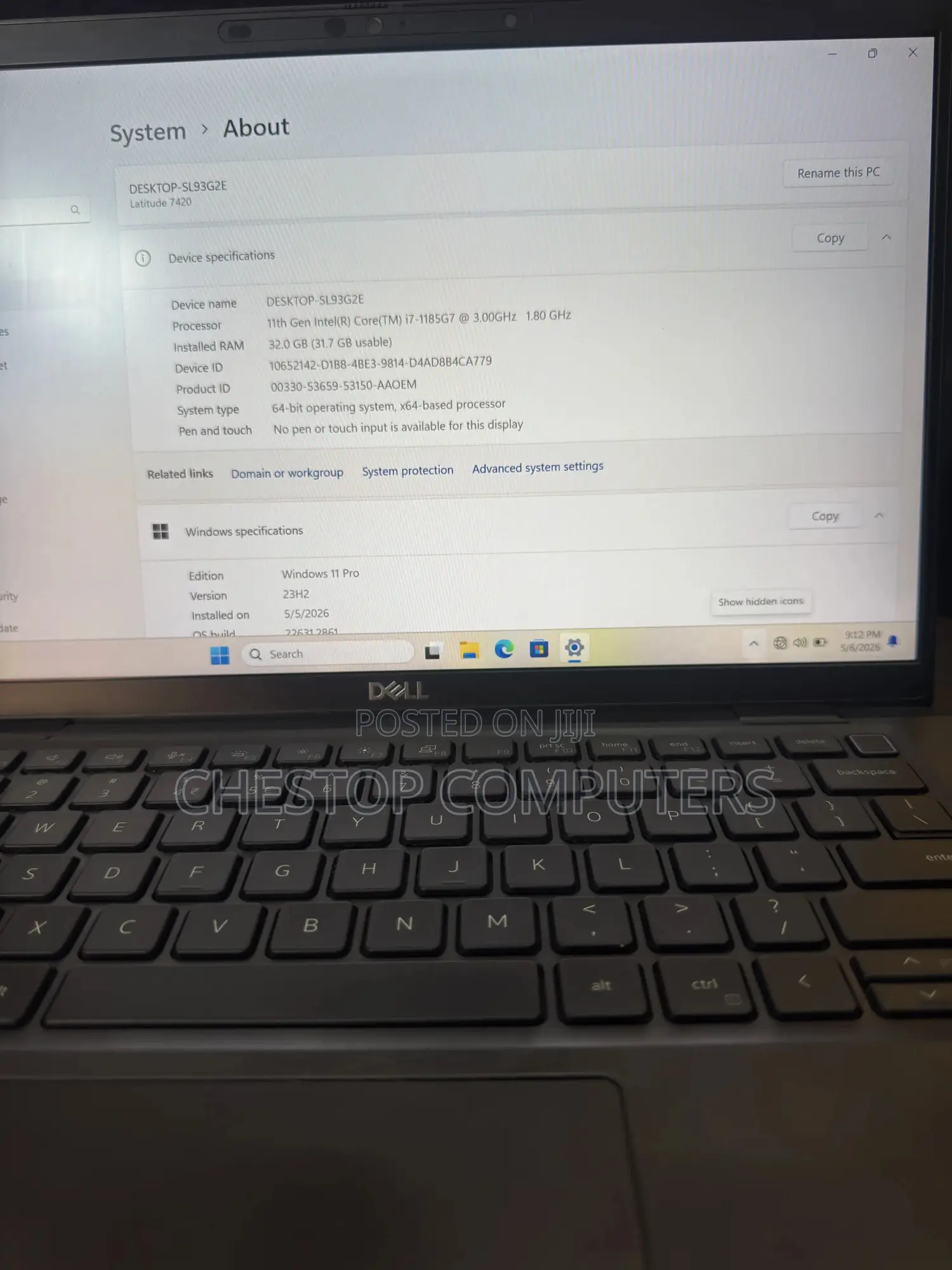 Laptop Dell Latitude 7420 32GB Intel Core i7 SSD 512GB