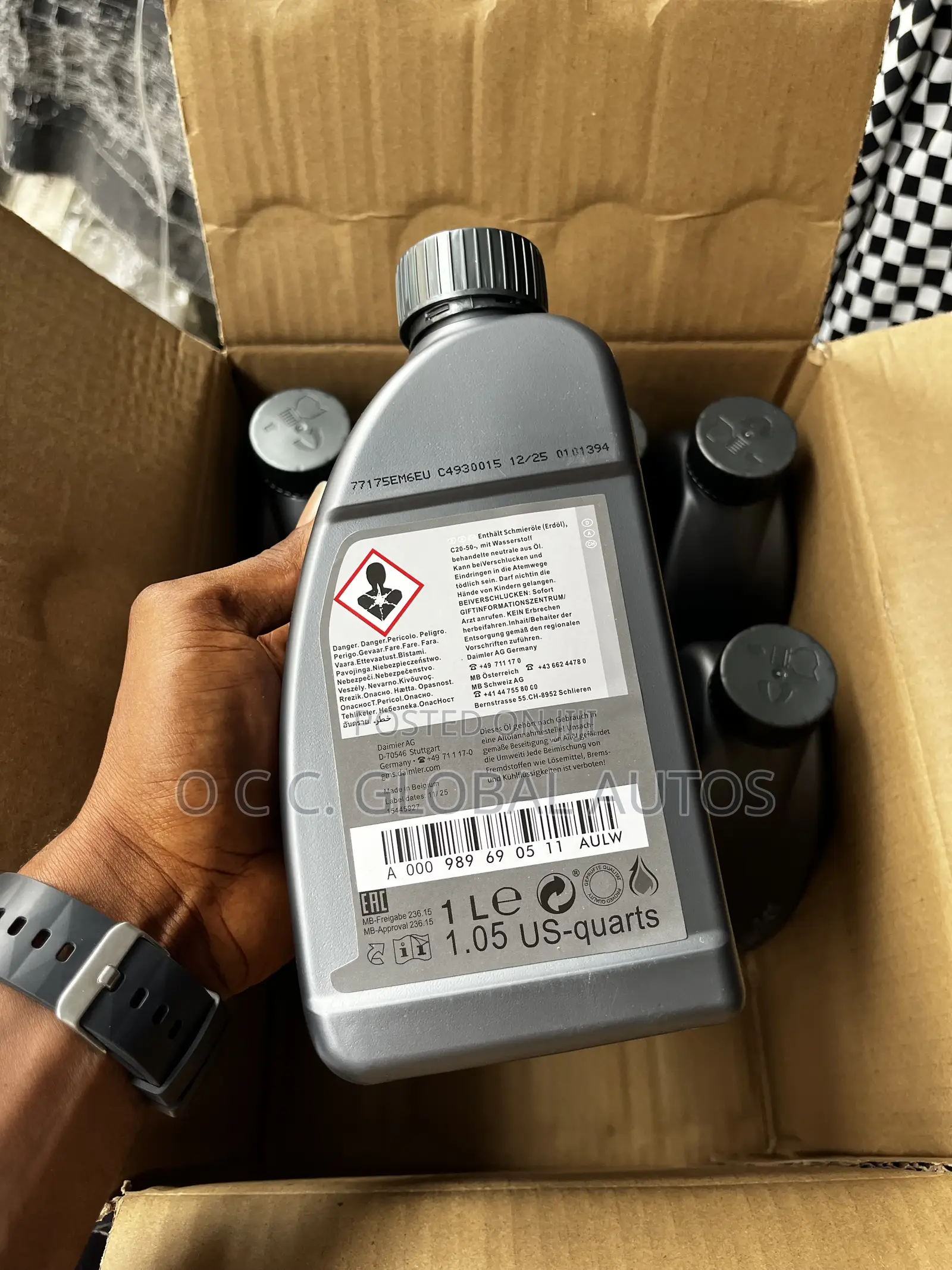 Original Mercedes-Benz Gear Oil and Power Steering Oil 1 Liters
