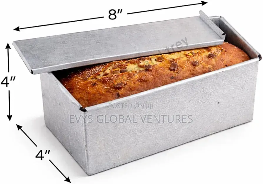 Non-Stick Bread Mould Box With Sliding Lid | 500g Loaf Pan (Large)