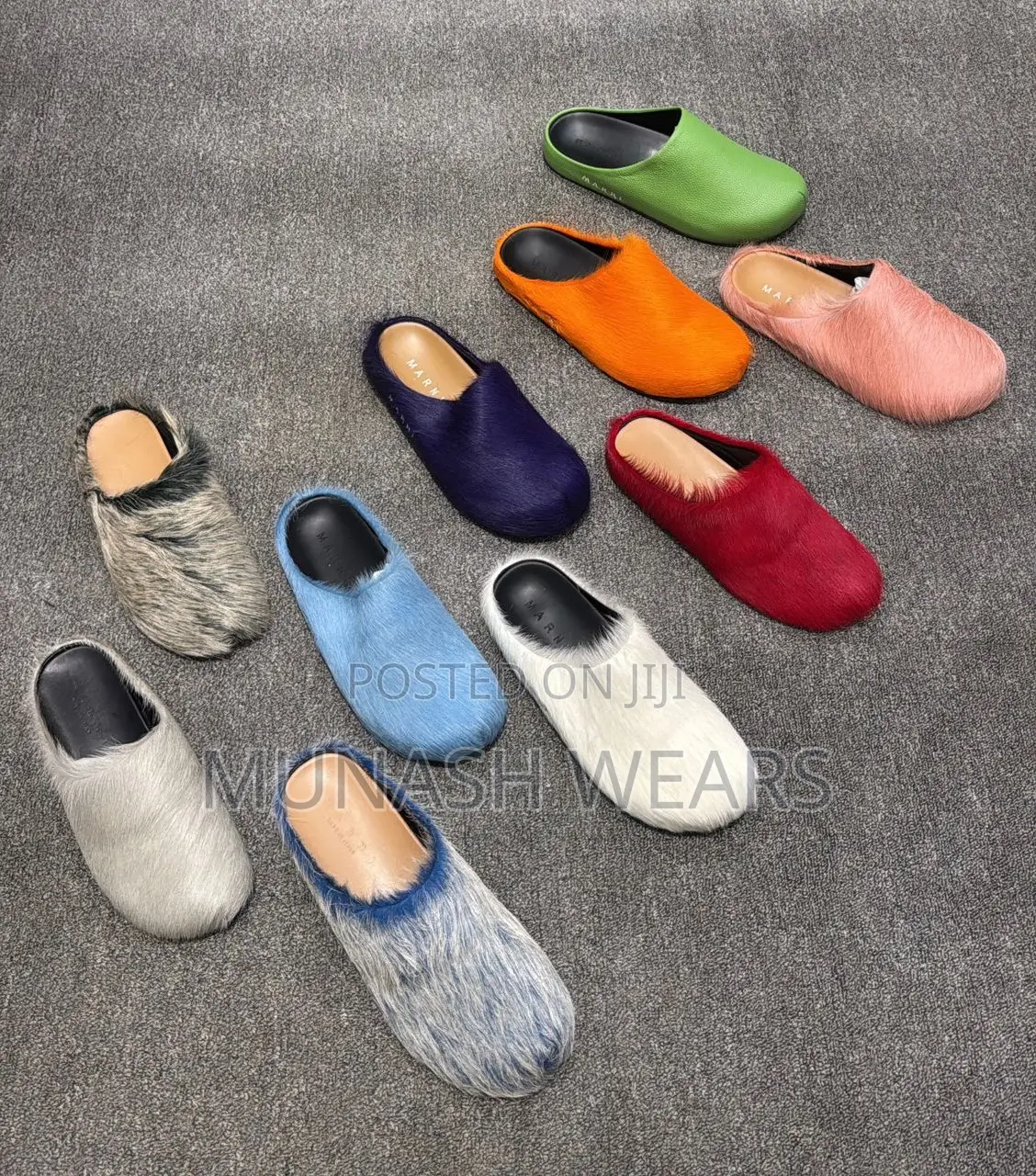 Marni Leather Inner and Hair Calf Upper Colors Available 40-47