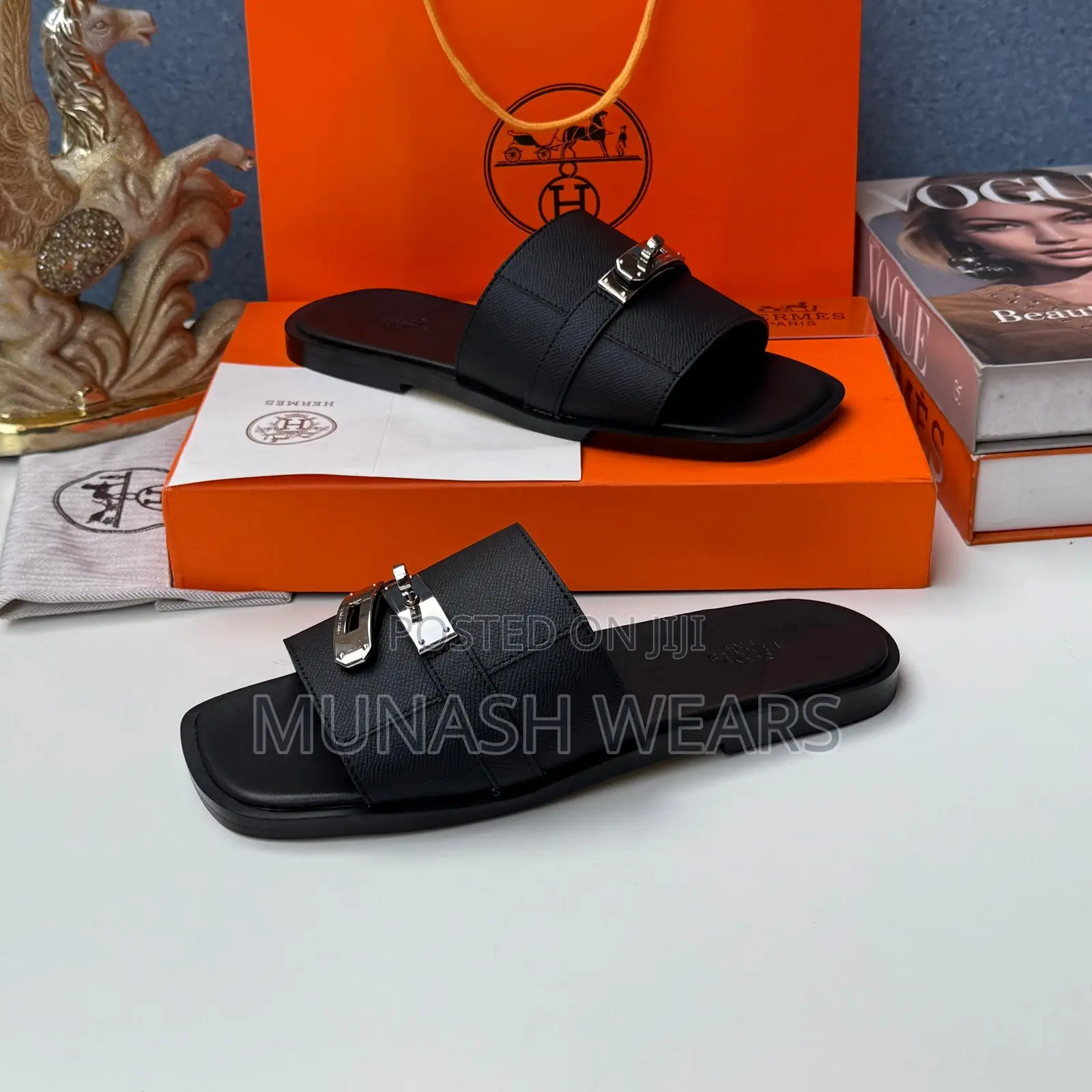 Hermes Leather Slipers 40-46 Available Cover Design