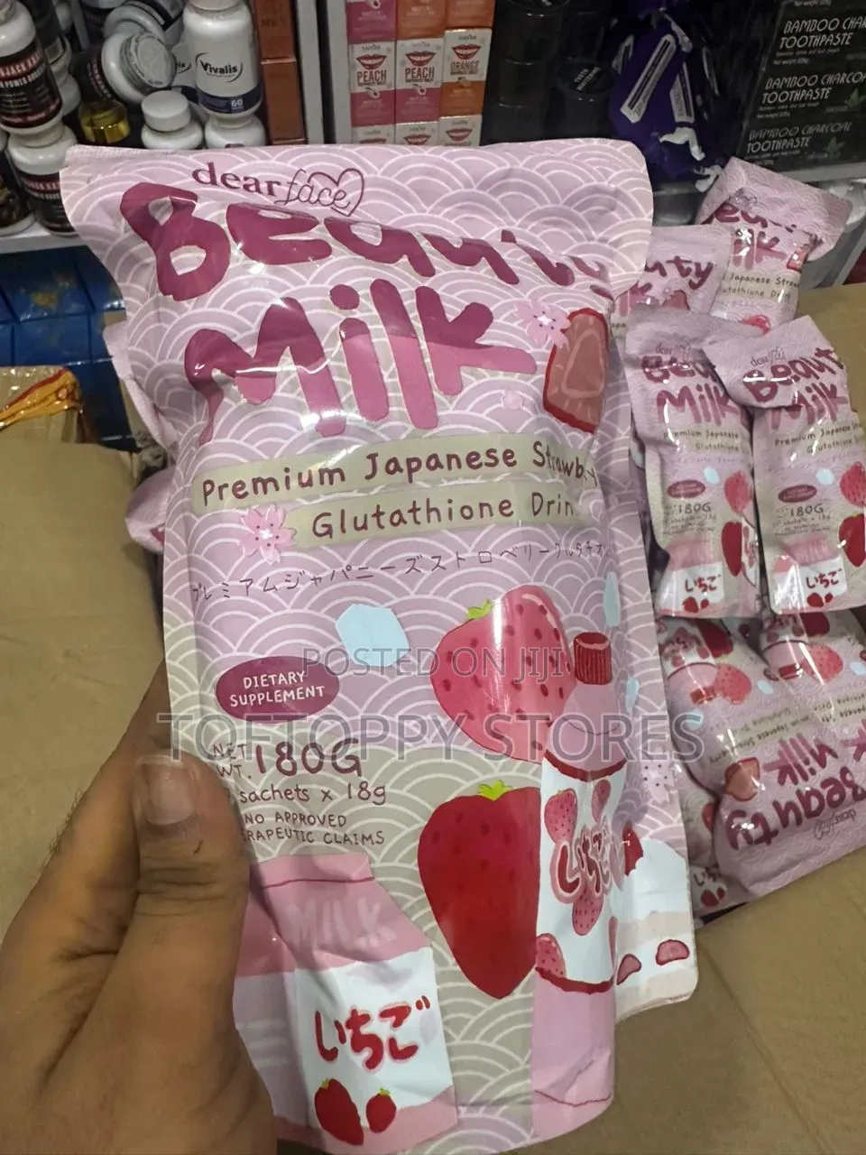 Beauty Milk Premium Japanese Strawberry Glutathione Drink
