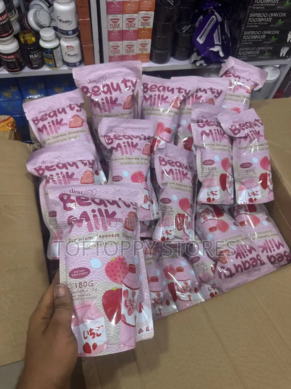 Beauty Milk Premium Japanese Strawberry Glutathione Drink