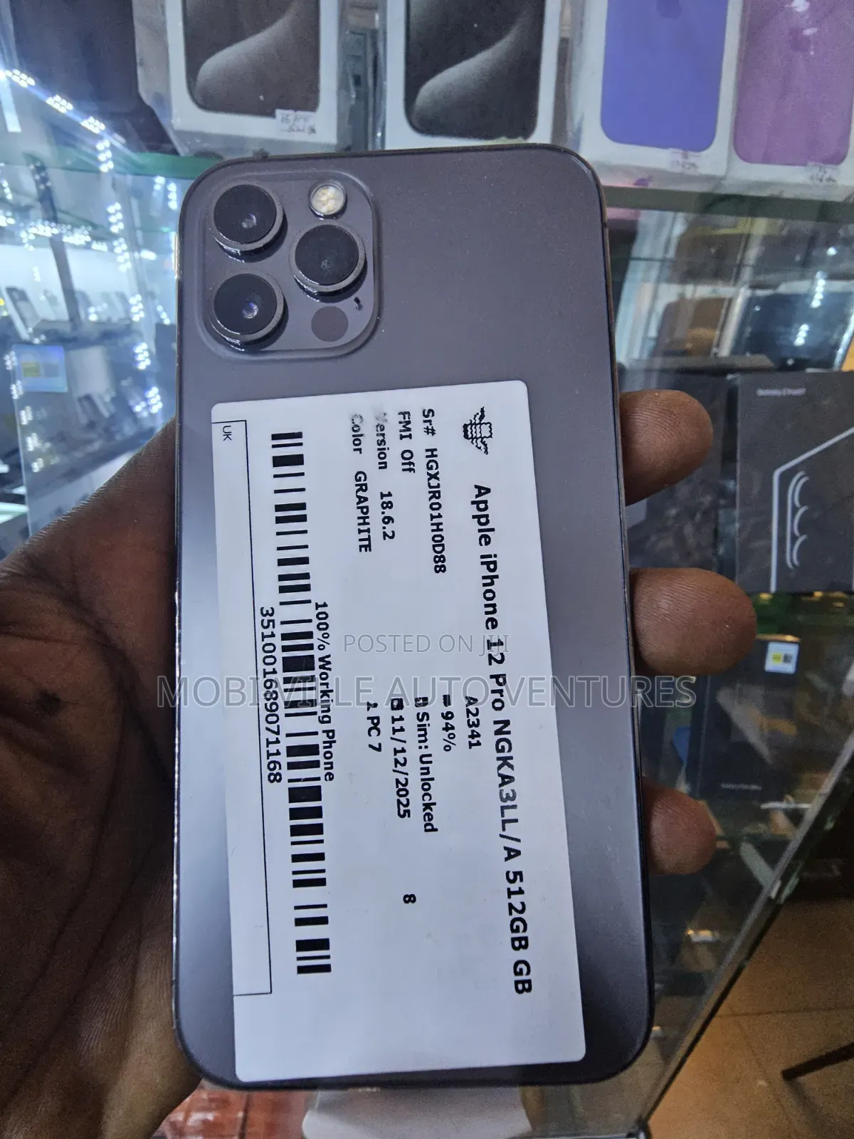 Apple iPhone 12 Pro 512 GB Black