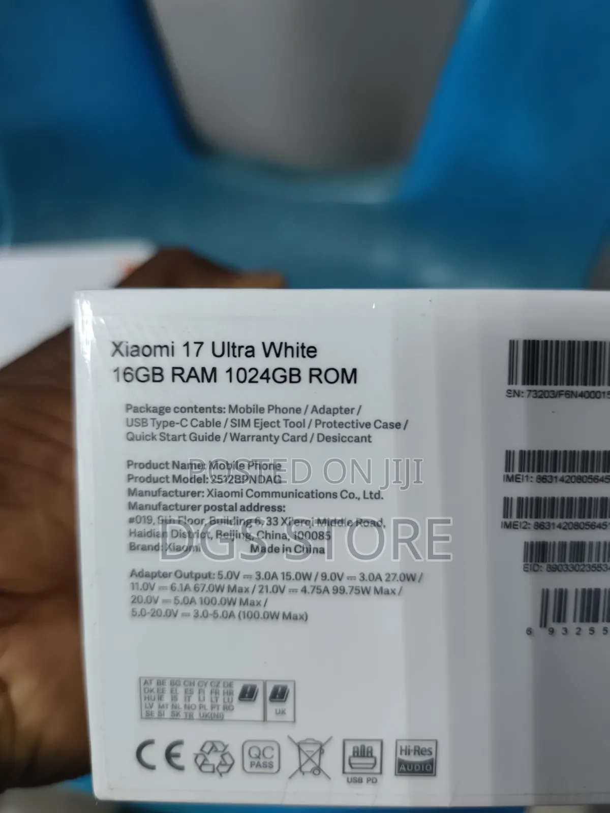 New Xiaomi 17 Ultra 1 TB White