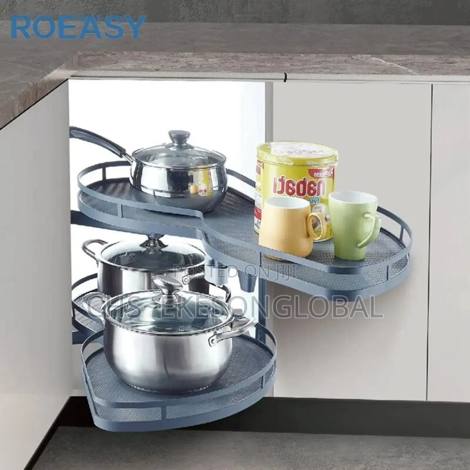 Magic Corner Kitchen Cabinet Storage Swing Tray Soft Close Sliding