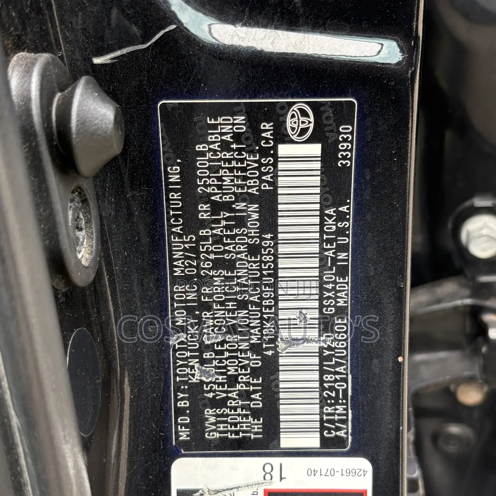 Toyota Avalon 2015 Black